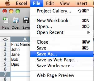 export csv from excel for mac with commas